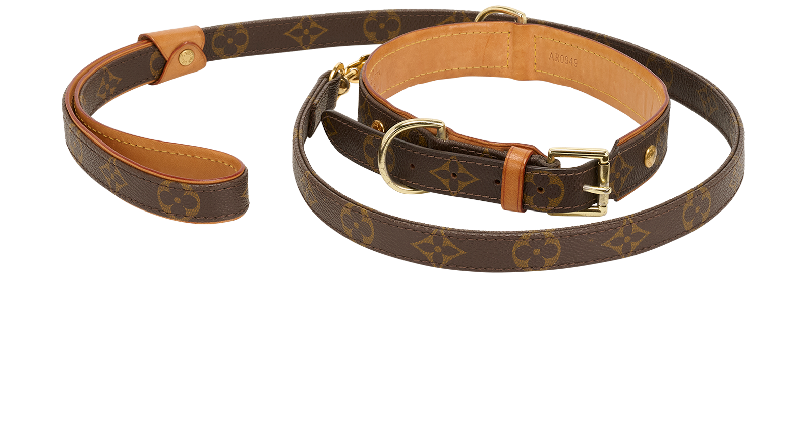 Louis Vuitton Dog Collar And Lead, &pound;450, Accessories, Brown, Canvas, Other view